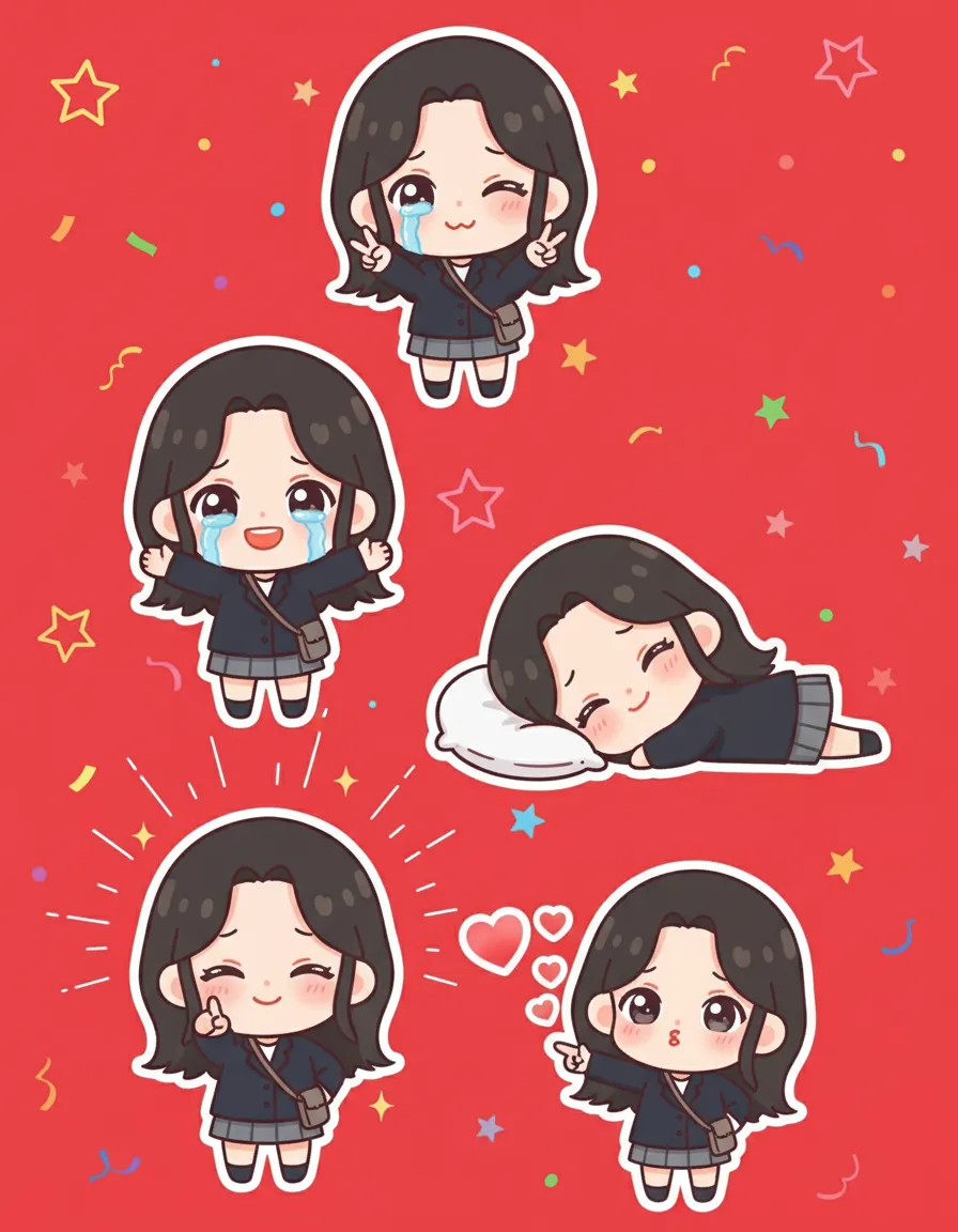 Chibi Emotion Sticker Pack