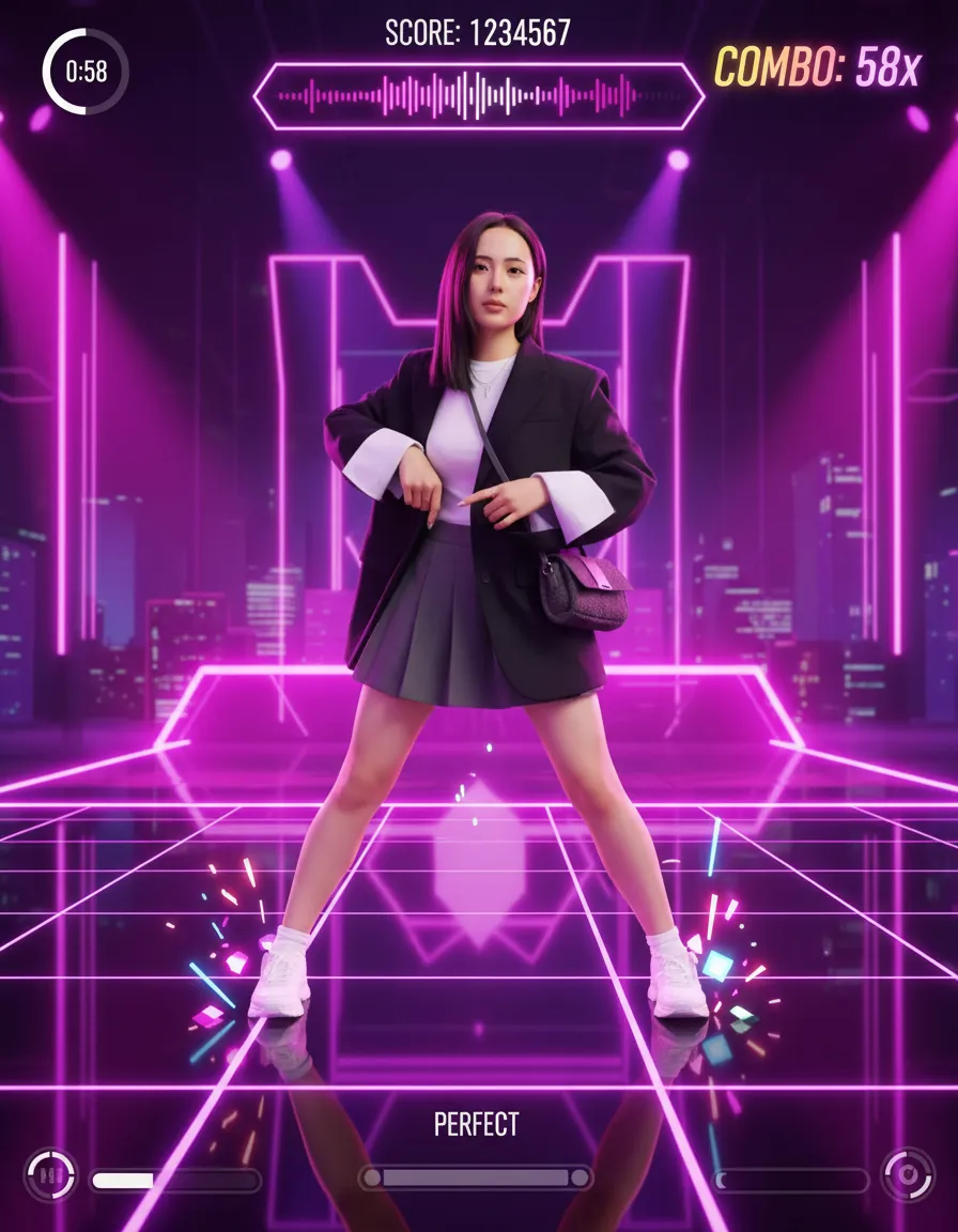 Vibrant Rhythm Dance Game Screenshot